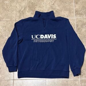 Vintage UC Davis Psychology 1/4 Zip Sweatshirt